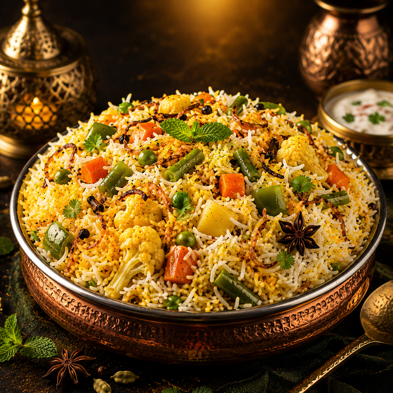  Mix Veg Dum Biryani         