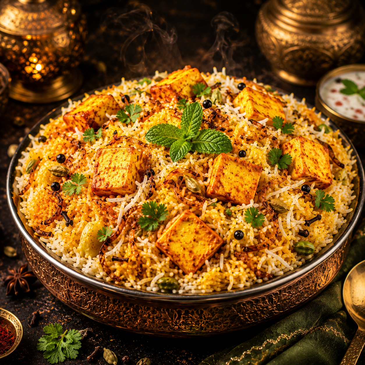  Paneer Dum Biryani         
