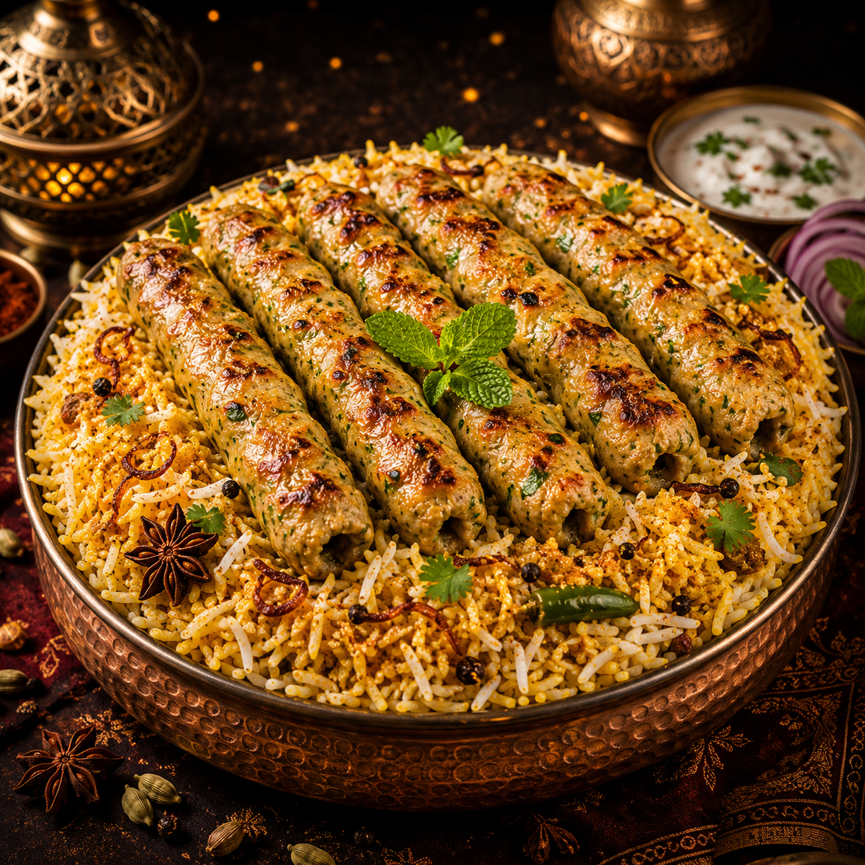  Chicken Kabab Donne Biryani        