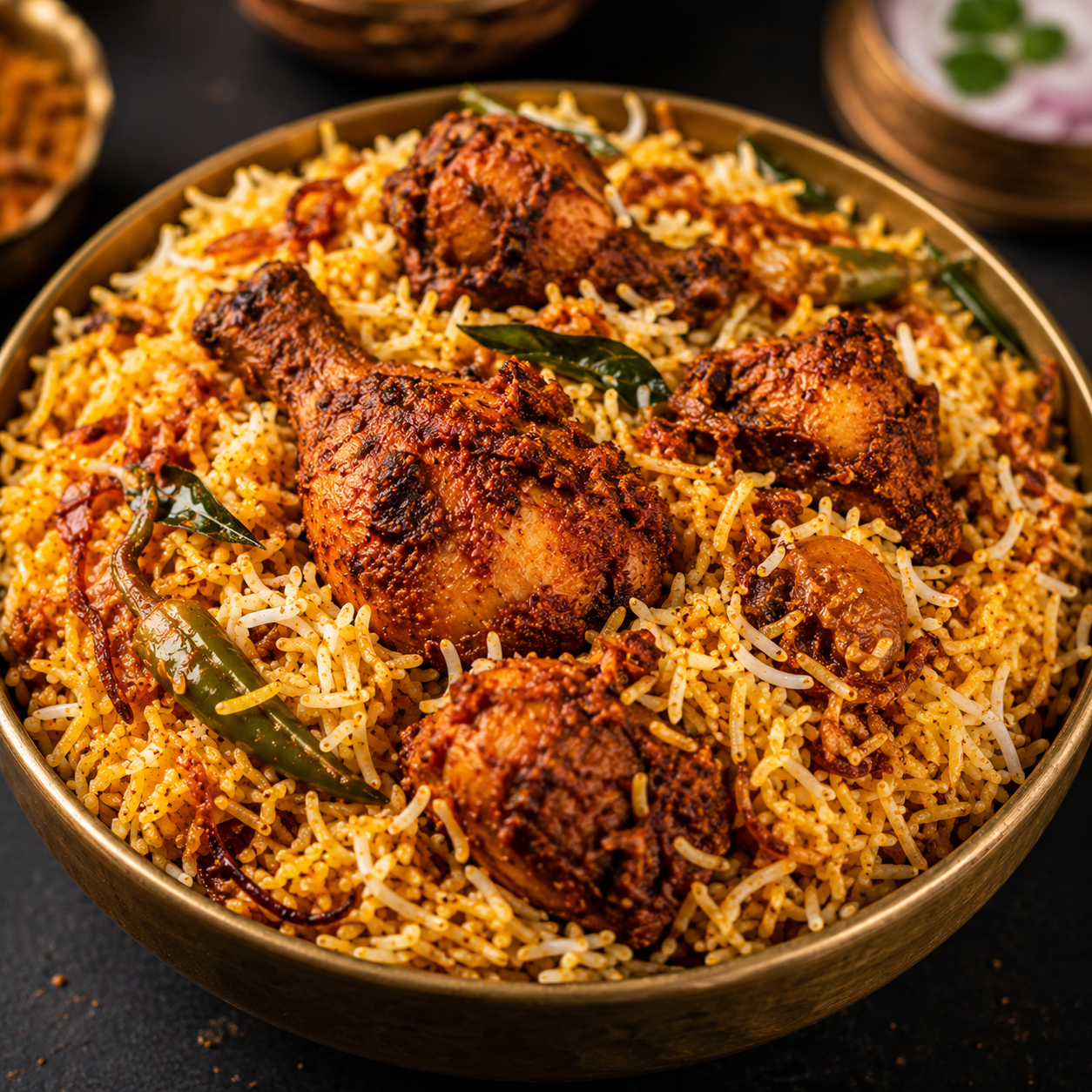  Guntur Chicken Donne Biryani     